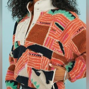 Free People FP Movement Hit The Slopes Printed Fleece Pullover